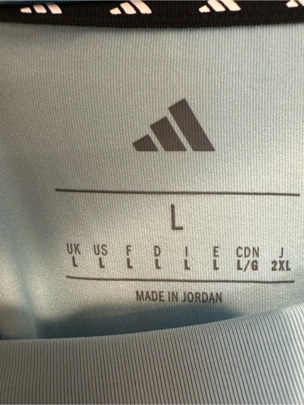 adidas Men’s Active 3S Tee Icy Blue Size Large NWT, Lightweight, Casual